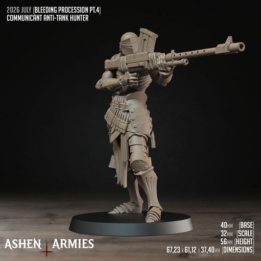 Anti-Tank Hunter, Bleeding Procession - Bullet Crusade - Unpainted Miniature