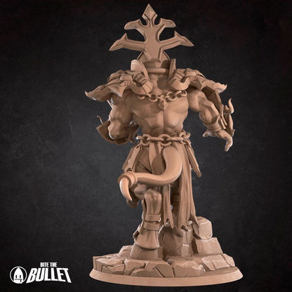 Demon Lord Warlock | 32mm, 35mm Scale | Unpainted Miniature