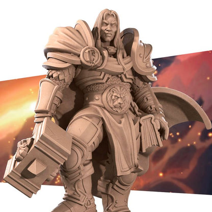 Paladin Prince | 32mm, 35mm Scale | Unpainted Miniature