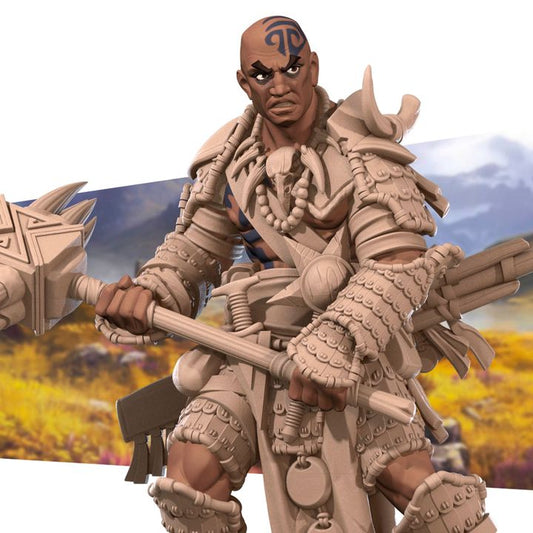 Human Bloodrager | 32mm, 35mm Scale | Unpainted Miniature