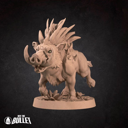 Boars - Barren Set - 32mm, 35mm Scale - Unpainted Miniature