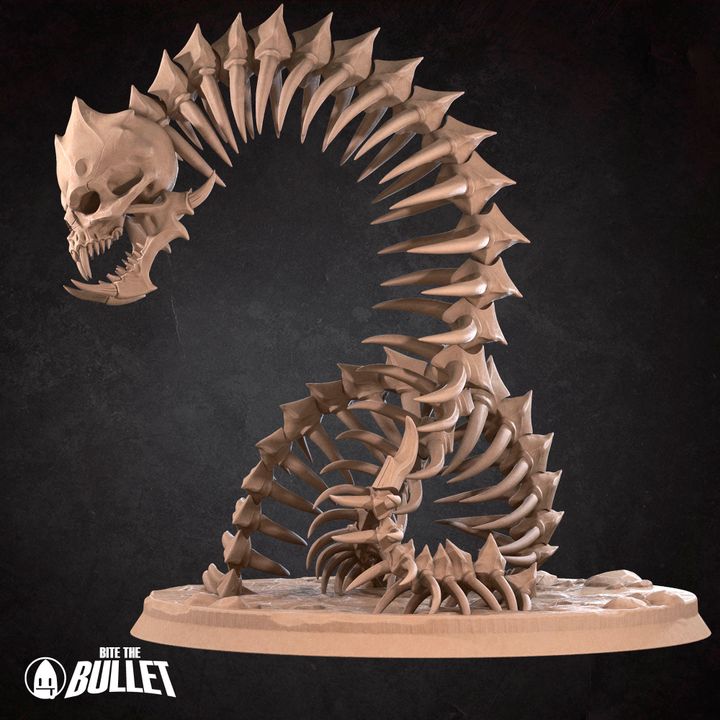 Bone Naga - Unpainted Miniature