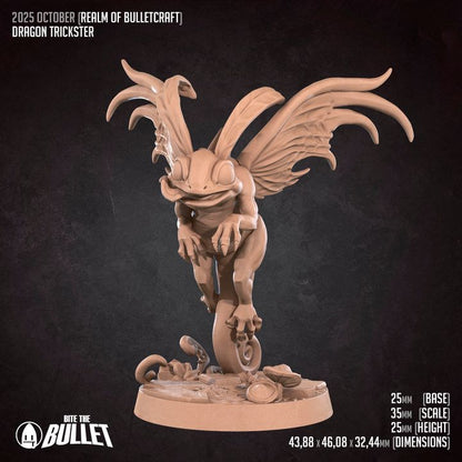 Dragon Trickster | 32mm, 35mm Scale | Unpainted Miniature