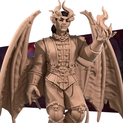 Cambion Devil, 3 Poses | Pinup | 32mm, 35mm Scale | Unpainted Miniature