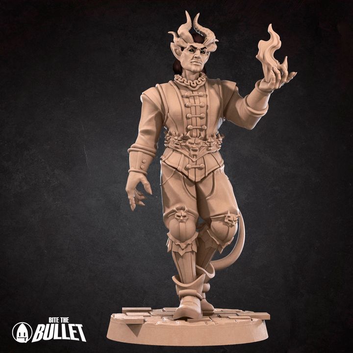 Cambion Devil, 3 Poses | Pinup | 32mm, 35mm Scale | Unpainted Miniature