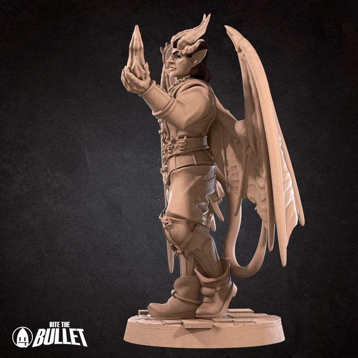 Cambion Devil, 3 Poses | Pinup | 32mm, 35mm Scale | Unpainted Miniature