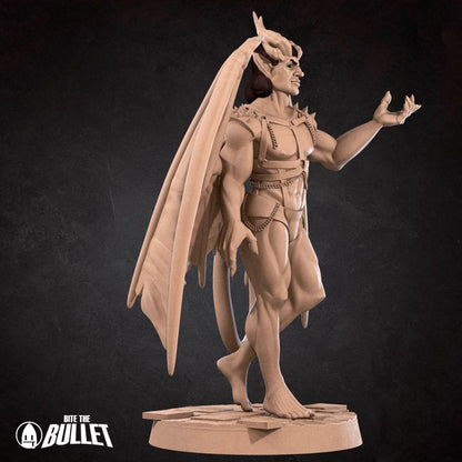 Cambion Devil, 3 Poses | Pinup | 32mm, 35mm Scale | Unpainted Miniature
