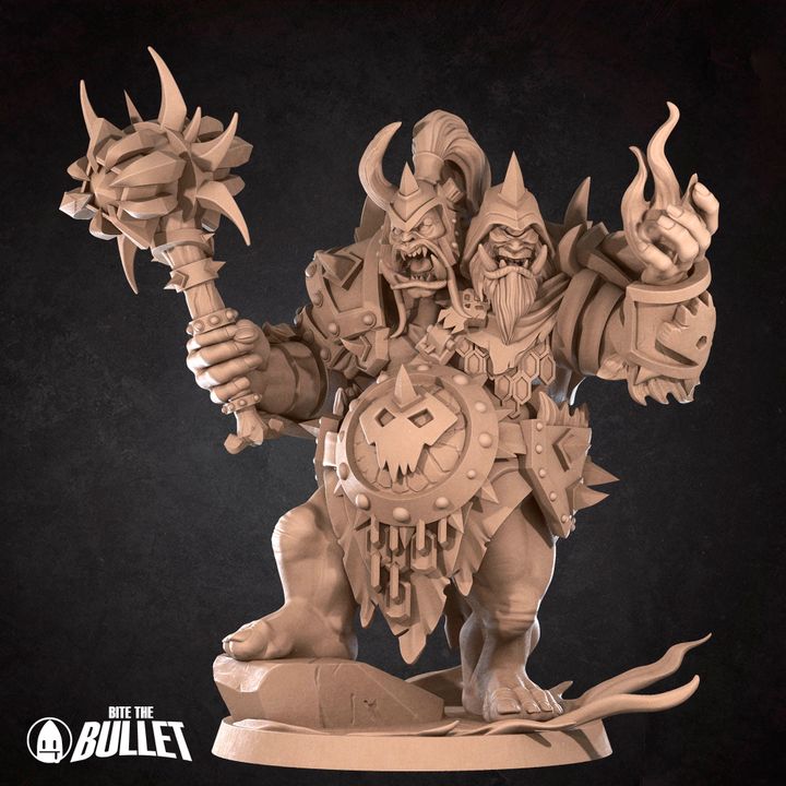 Ogre Lockserker | 32mm, 35mm Scale | Unpainted Miniature