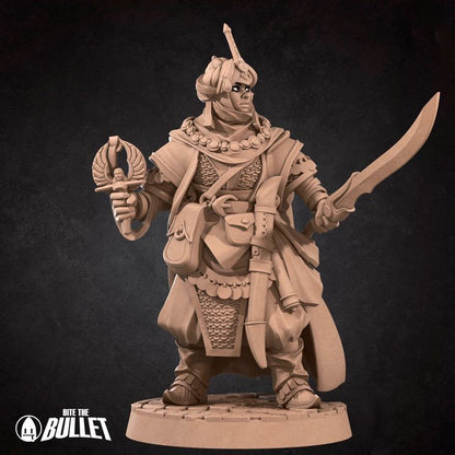 Human Cleric | 32mm, 35mm Scale | Unpainted Miniature
