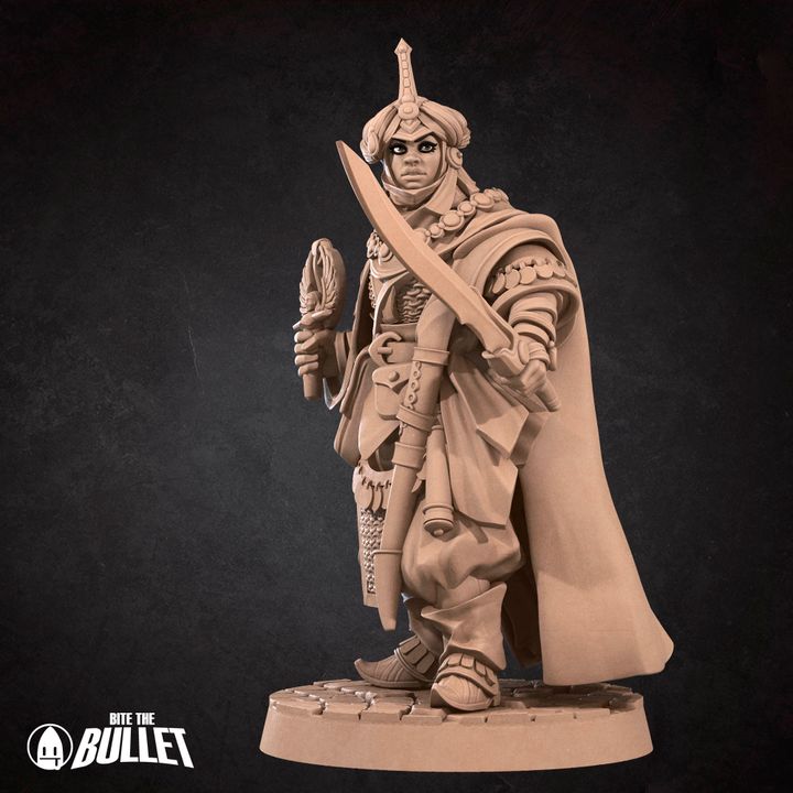 Human Cleric | 32mm, 35mm Scale | Unpainted Miniature
