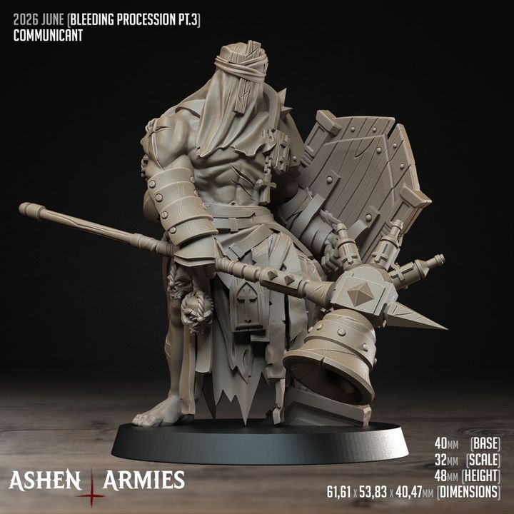 Communicant, Bleeding Procession - Bullet Crusade - Unpainted Miniature