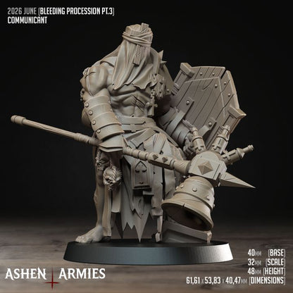Communicant, Bleeding Procession - Bullet Crusade - Unpainted Miniature