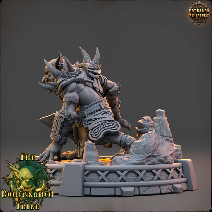 Drubz Bonefist, Goblin Rogue - The Bonebranch Tribe - Unpainted Miniature