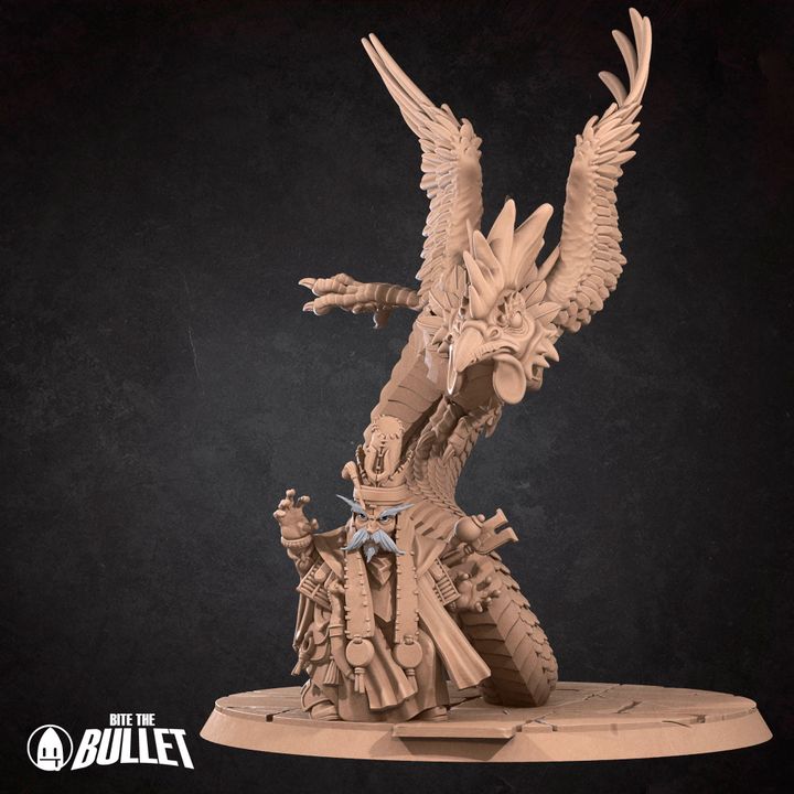 Gnome Summoner with Eidolon | 32mm, 35mm Scale | Unpainted Miniature