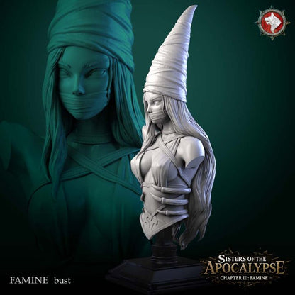 Lady of Famine - Unpainted Miniature Bust