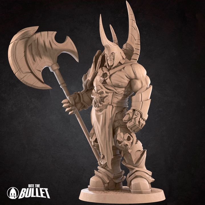 Fel Lord - Fel Wastes Set - 32mm, 35mm Scale - Unpainted Miniature