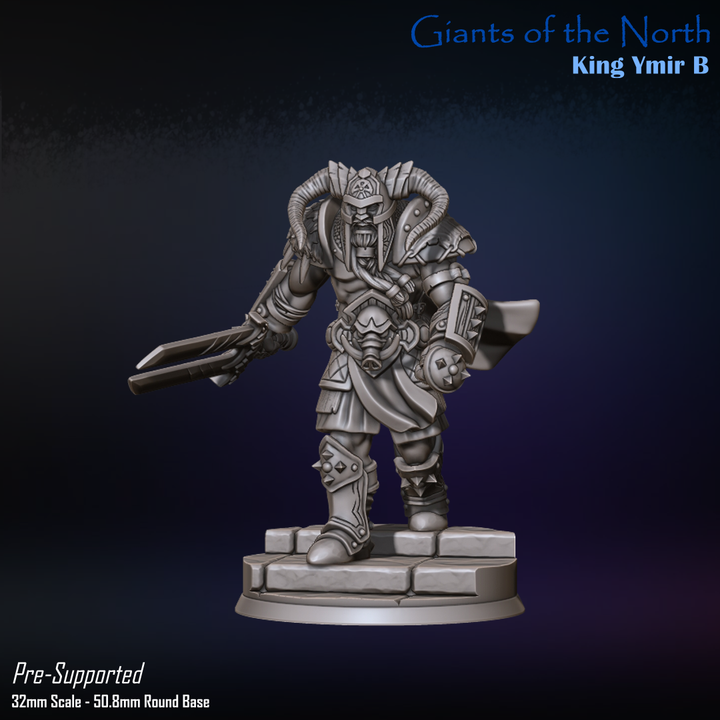 King Ymir, Standing - Giants of the North - Unpainted Miniature