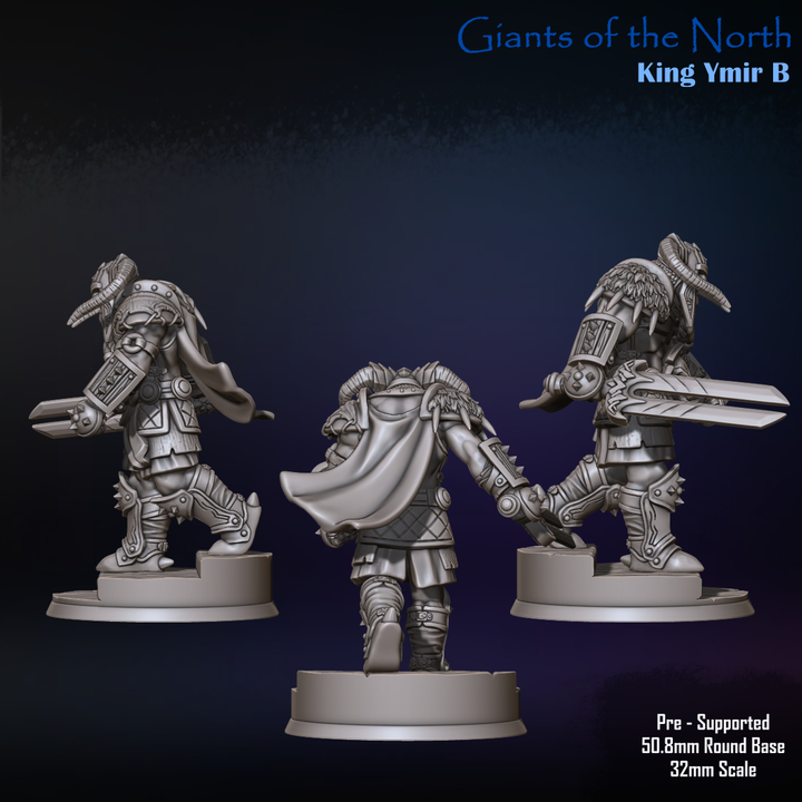 King Ymir, Standing - Giants of the North - Unpainted Miniature