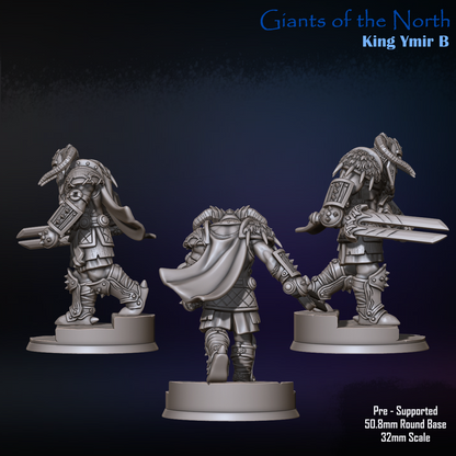 King Ymir, Standing - Giants of the North - Unpainted Miniature