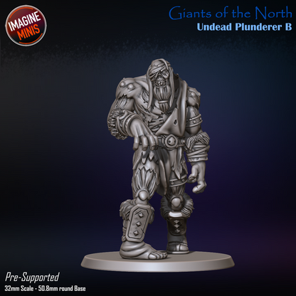 Undead Plunderer, Pose B - Giants of the North - Unpainted Miniature