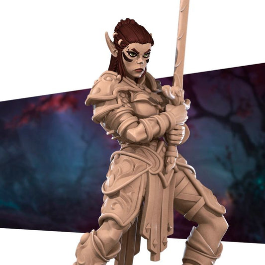 Githyanki Fighter | 32mm, 35mm Scale | Unpainted Miniature