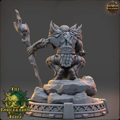Gnartz the Rot-Eye, Goblin Warlock - The Bonebranch Tribe - Unpainted Miniature