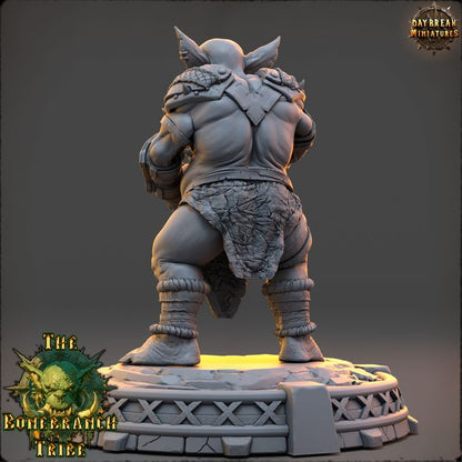 Grubla Gutbrew, Goblin Shaman - The Bonebranch Tribe - Unpainted Miniature