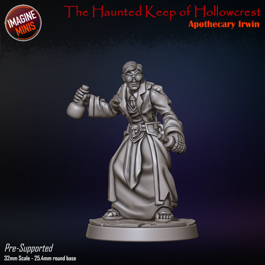 Apothecary Irwin | Haunted Keep of Hollowcrest | Unpainted Miniature