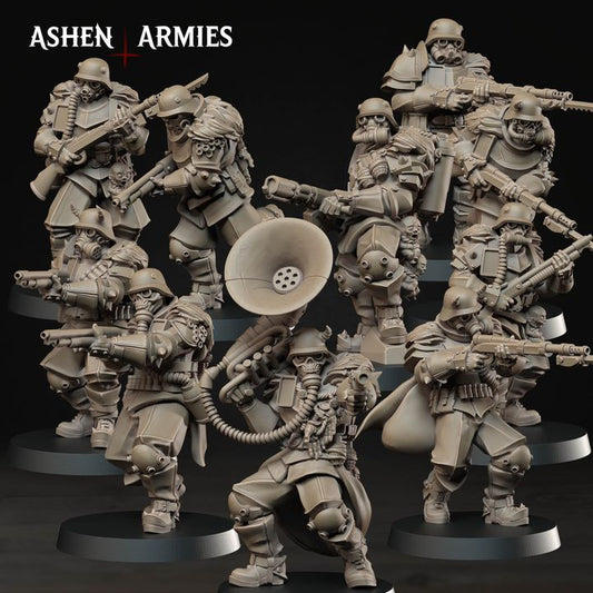 Heretic Troopers, Hellbound Apostasy - Bullet Crusade - Unpainted Miniature
