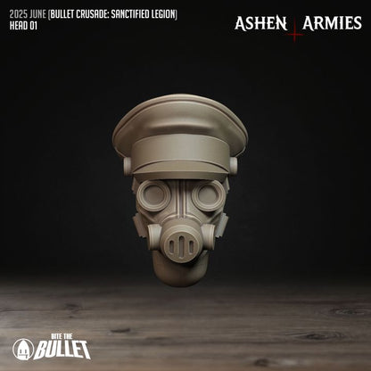 Modular Heads, Sanctified Legion - Bullet Crusade - Unpainted Miniature