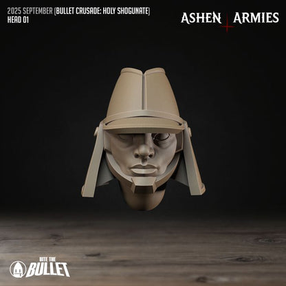 Modular Heads, Holy Shogunate - Bullet Crusade - Unpainted Miniature