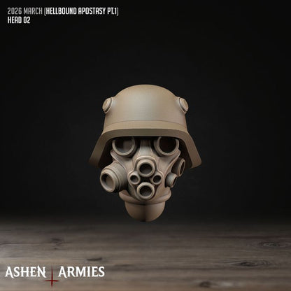 Modular Heads, Hellbound Apostasy - Bullet Crusade - Unpainted Miniature