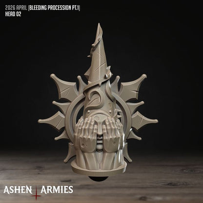 Modular Heads, Bleeding Procession - Bullet Crusade - Unpainted Miniature