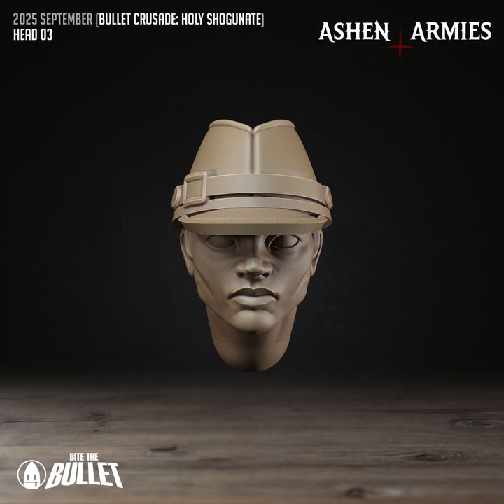 Modular Heads, Holy Shogunate - Bullet Crusade - Unpainted Miniature