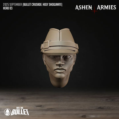 Modular Heads, Holy Shogunate - Bullet Crusade - Unpainted Miniature