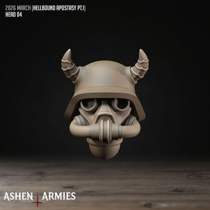 Modular Heads, Hellbound Apostasy - Bullet Crusade - Unpainted Miniature