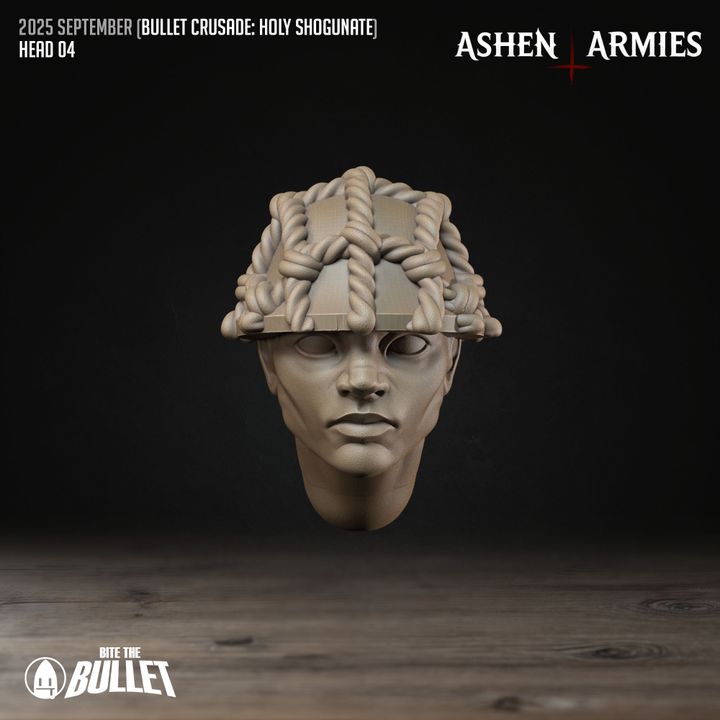 Modular Heads, Holy Shogunate - Bullet Crusade - Unpainted Miniature