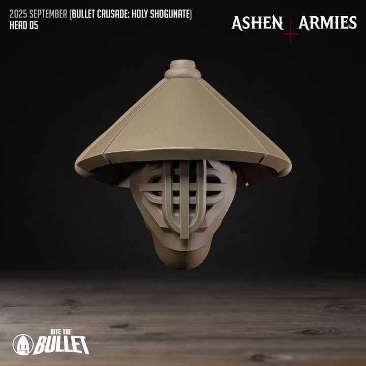 Modular Heads, Holy Shogunate - Bullet Crusade - Unpainted Miniature