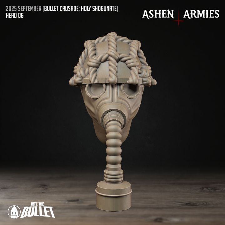 Modular Heads, Holy Shogunate - Bullet Crusade - Unpainted Miniature