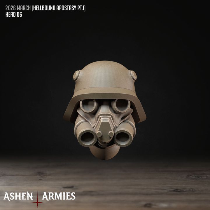 Modular Heads, Hellbound Apostasy - Bullet Crusade - Unpainted Miniature