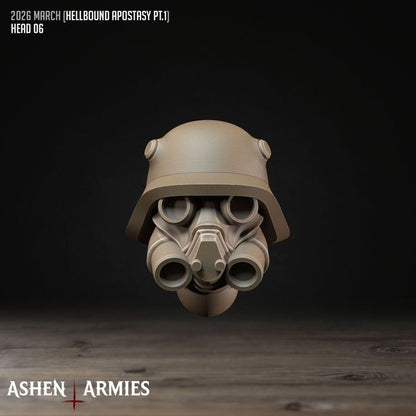Modular Heads, Hellbound Apostasy - Bullet Crusade - Unpainted Miniature