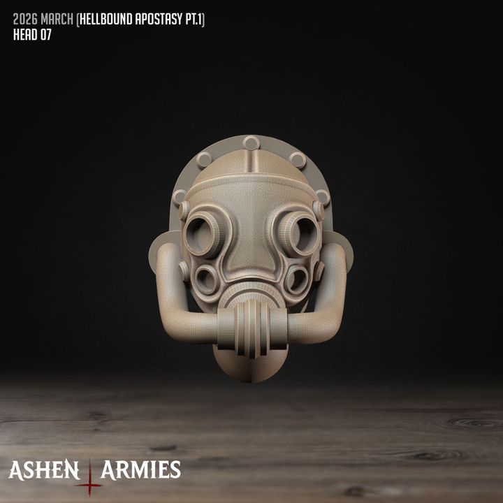 Modular Heads, Hellbound Apostasy - Bullet Crusade - Unpainted Miniature