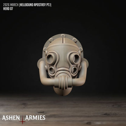 Modular Heads, Hellbound Apostasy - Bullet Crusade - Unpainted Miniature