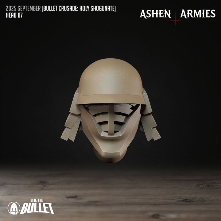 Modular Heads, Holy Shogunate - Bullet Crusade - Unpainted Miniature