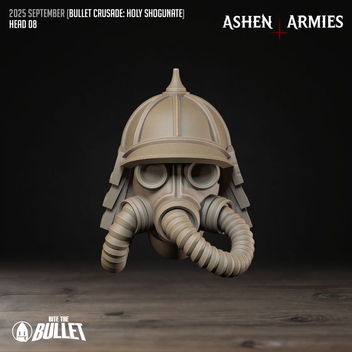 Modular Heads, Holy Shogunate - Bullet Crusade - Unpainted Miniature