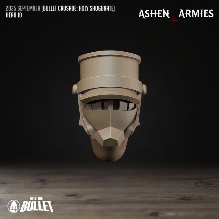 Modular Heads, Holy Shogunate - Bullet Crusade - Unpainted Miniature