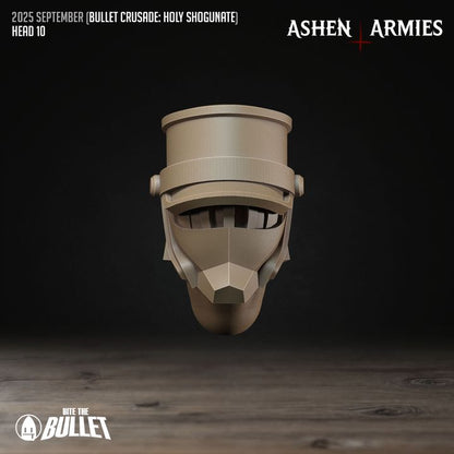 Modular Heads, Holy Shogunate - Bullet Crusade - Unpainted Miniature