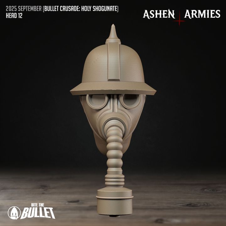 Modular Heads, Holy Shogunate - Bullet Crusade - Unpainted Miniature