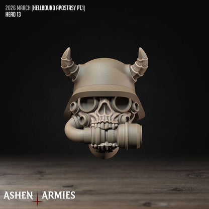 Modular Heads, Hellbound Apostasy - Bullet Crusade - Unpainted Miniature