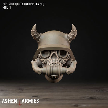 Modular Heads, Hellbound Apostasy - Bullet Crusade - Unpainted Miniature